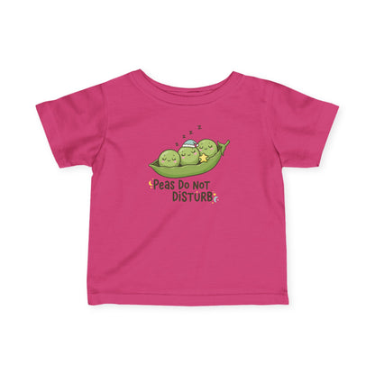 "Peas Do Not Disturb" Infant Tee — Cute Sleeping Peas Baby Shirt