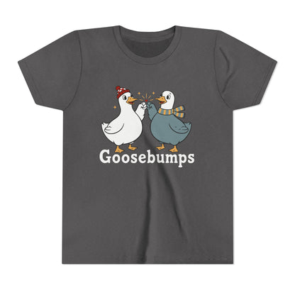 "Goosebumps" Youth Tee - Cute Winter Geese Kids Shirt