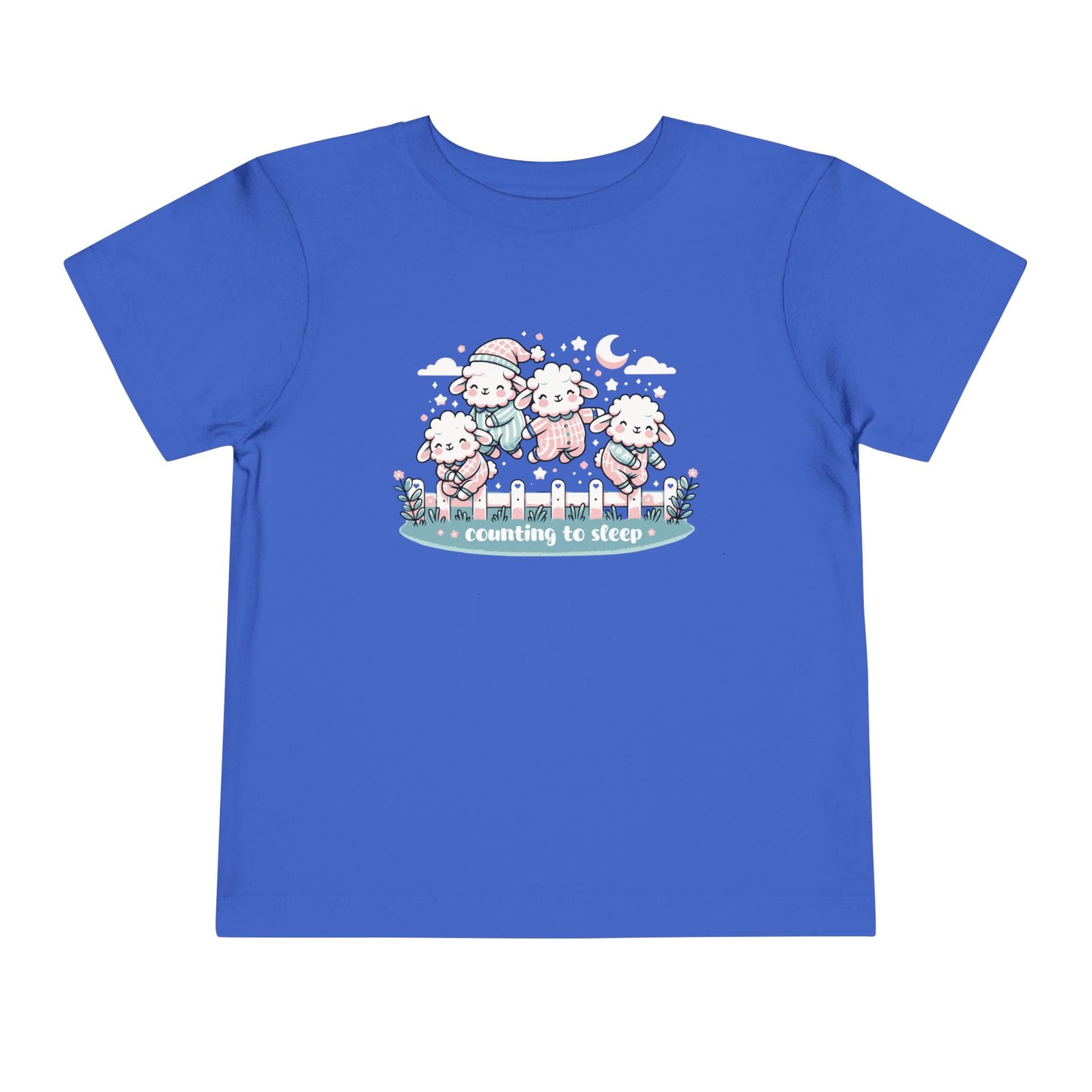 "Counting to Sleep" Toddler Tee — Cute Sleepy Sheep Bedtime Shirt