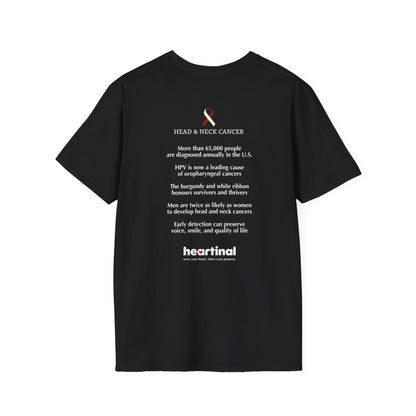 Ivory Burgundy Strong T-Shirt — Head & Neck Cancer Fight Club Awareness Tee