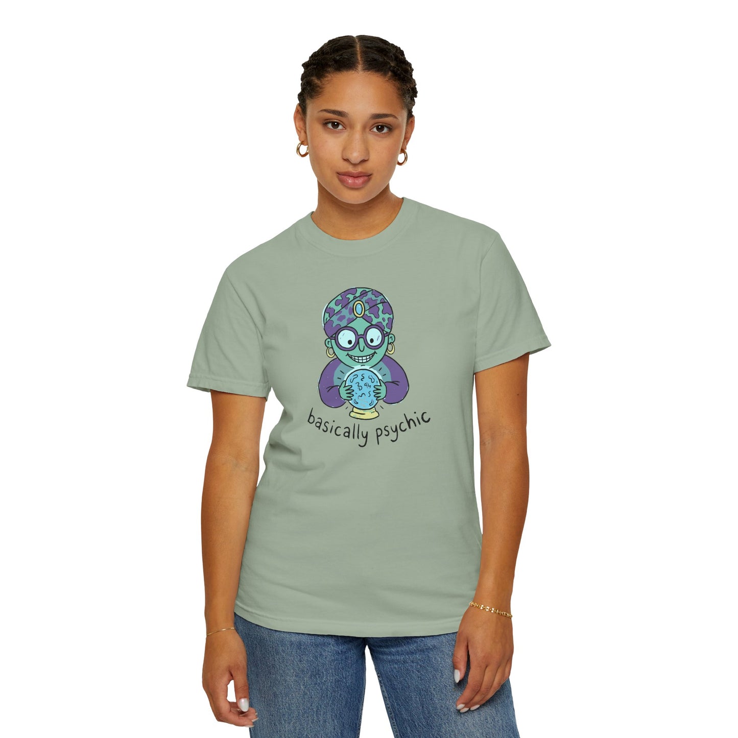"Basically Psychic" T-Shirt - Cute Fortune Teller Graphic Tee