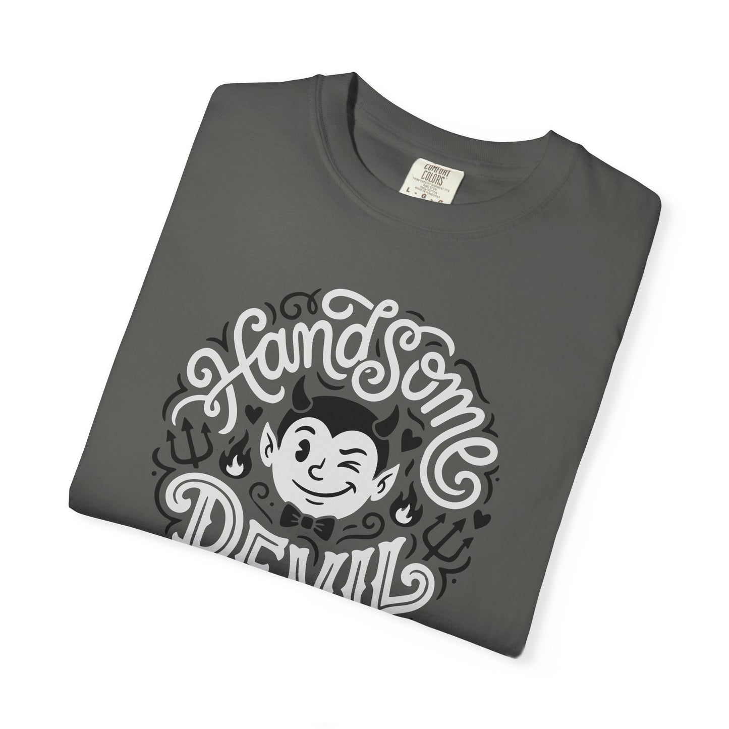 "Handsome Devil" Graphic T-Shirt — Cute Retro Devil Illustration Tee