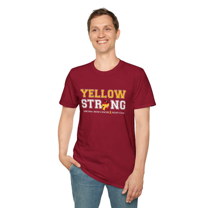 Yellow Strong T-Shirt — Sarcoma Bone Cancer Fight Club Awareness Tee