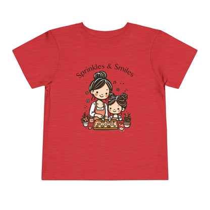 "Sprinkles & Smiles" Toddler Tee —  Mom & Me Baking Graphic Shirt