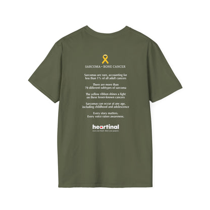 Yellow Strong T-Shirt — Sarcoma Bone Cancer Fight Club Awareness Tee