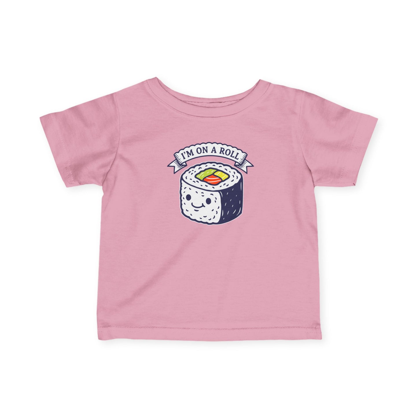"I'm On A Roll" Infant Tee — Cute Sushi Baby Shirt