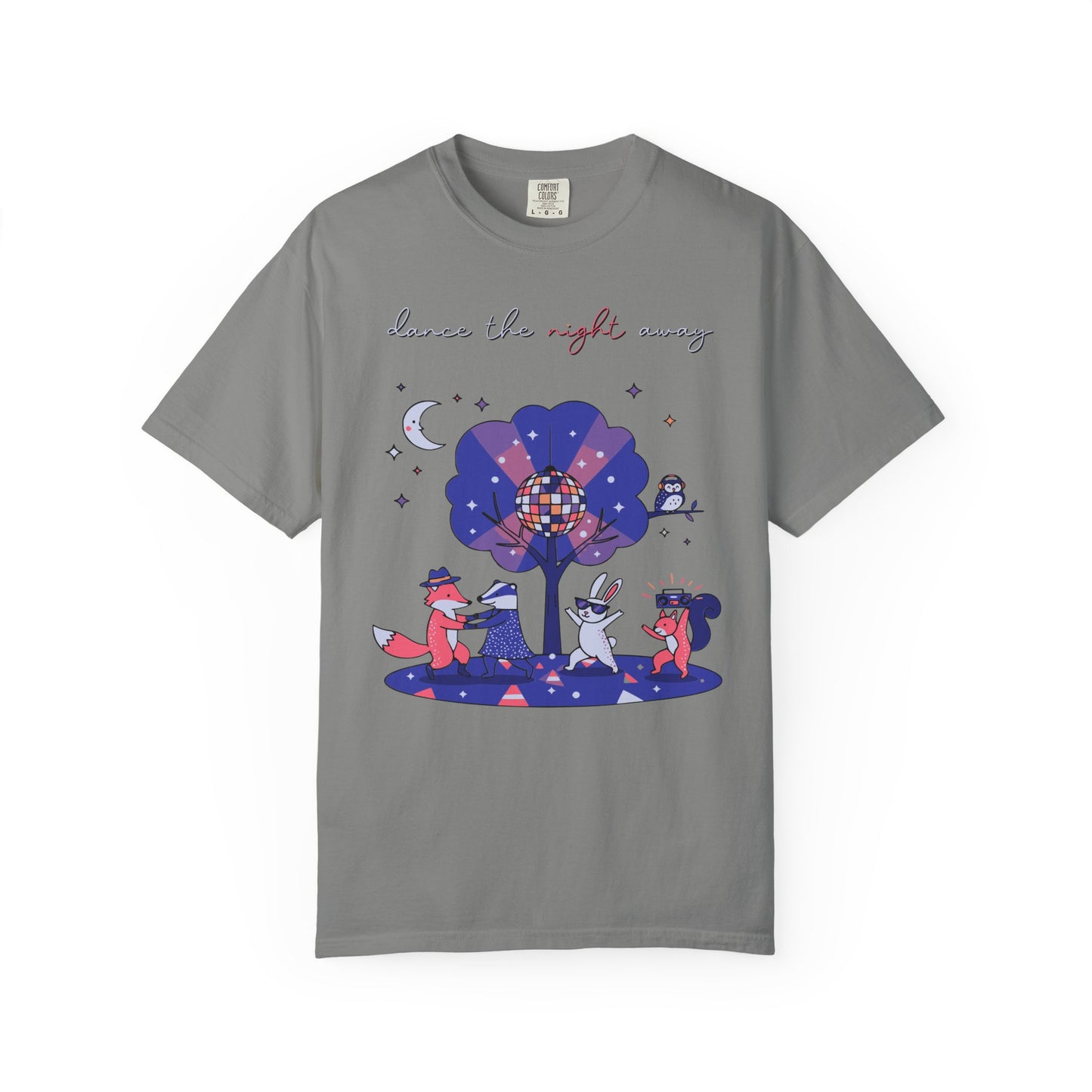 Dance the Night Away T-Shirt — Night Forest Animals Graphic Tee