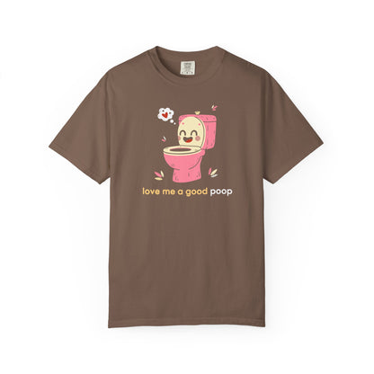 "Love Me a Good Poop" Couples Tee - Funny Toilet Bathroom Graphic T-Shirt —