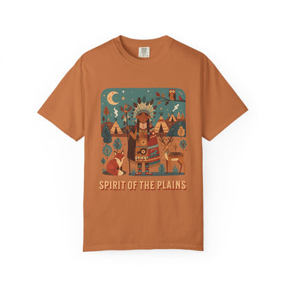 'Spirit of the Plains' T-Shirt — Native-Inspired Spiritual Graphic Tee