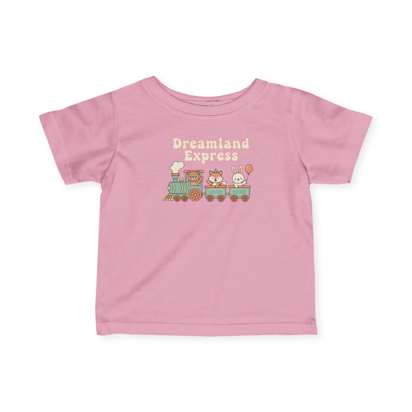 "Dreamland Express" Infant Tee — Cute Train Graphic Baby Shirt