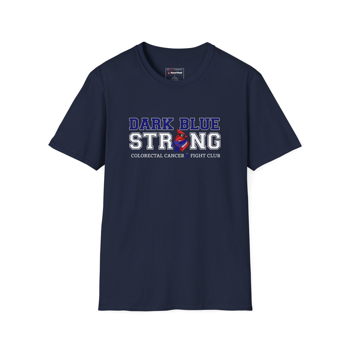 Dark Blue Strong T-Shirt — Colorectal Cancer Awareness Support Tee