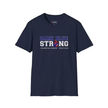 Dark Blue Strong T-Shirt — Colorectal Cancer Awareness Support Tee