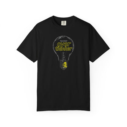 "Overthinker: Less Is Bore" Lightbulb T-Shirt - Smart Funny Tee