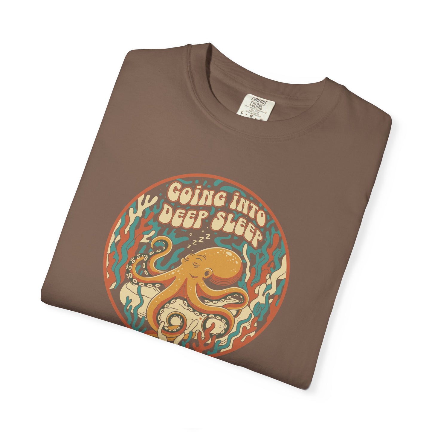 Going Into Deep Sleep Octopus T-Shirt — Vintage Ocean Sleep Graphic Tee