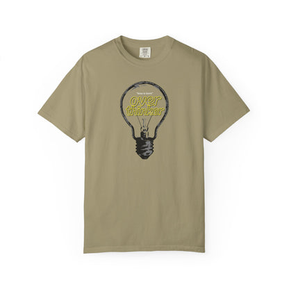 "Overthinker: Less Is Bore" Lightbulb T-Shirt - Smart Funny Tee