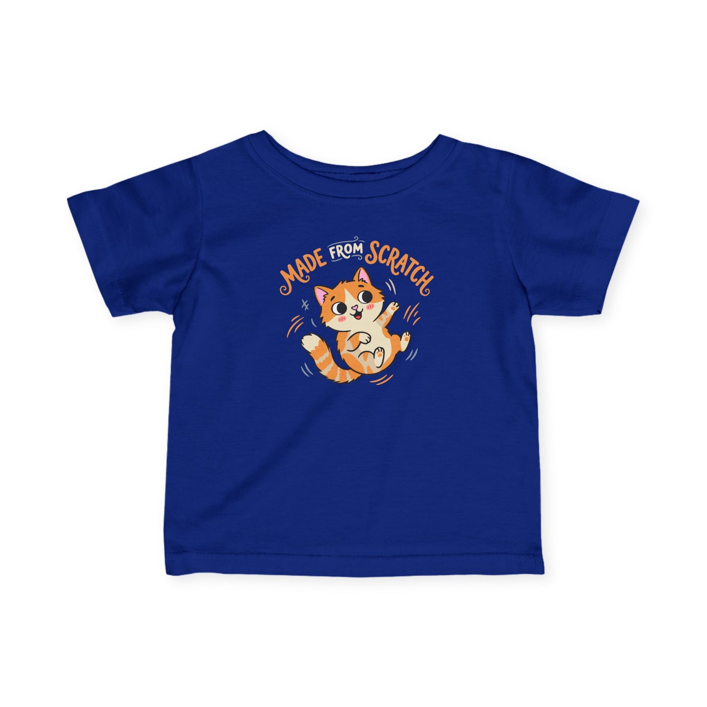 "Made From Scratch" Infant Tee — Cute Ginger Kitten Baby Shirt