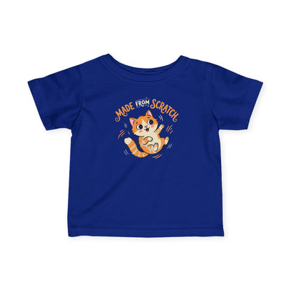 "Made From Scratch" Infant Tee — Cute Ginger Kitten Baby Shirt