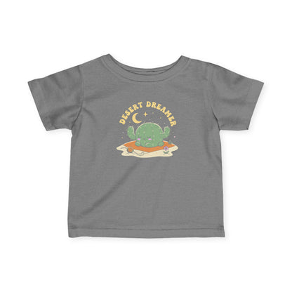 “Desert Dreamer” Infant Tee — Cute Sleeping Cactus Baby Shirt
