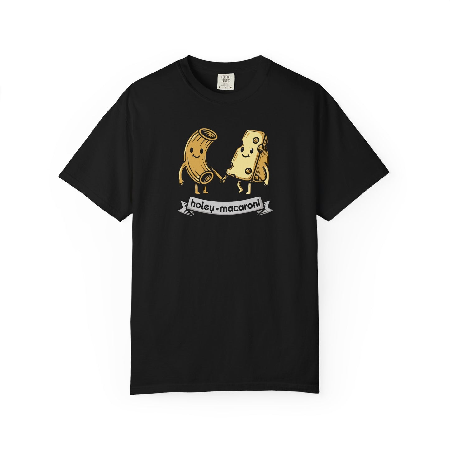 Holey Macaroni T-Shirt — Funny Mac & Cheese Graphic Vintage Tee