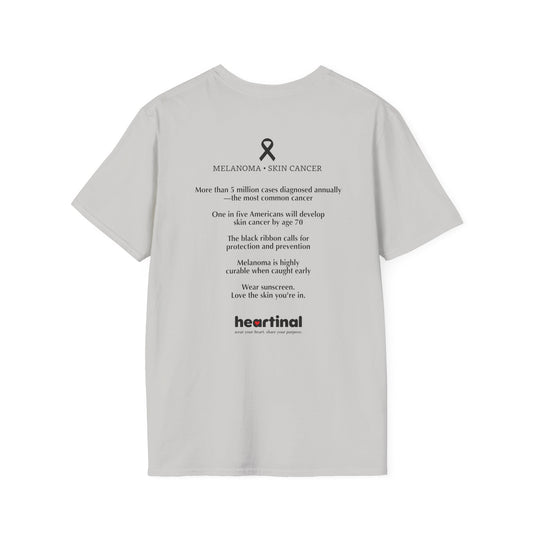 Black Ribbon Strong T-Shirt — Skin Cancer Fight Club Awareness Tee