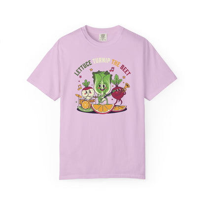 Lettuce Turnip The Beet T-Shirt — Cute Vegetable Band Graphic Tee
