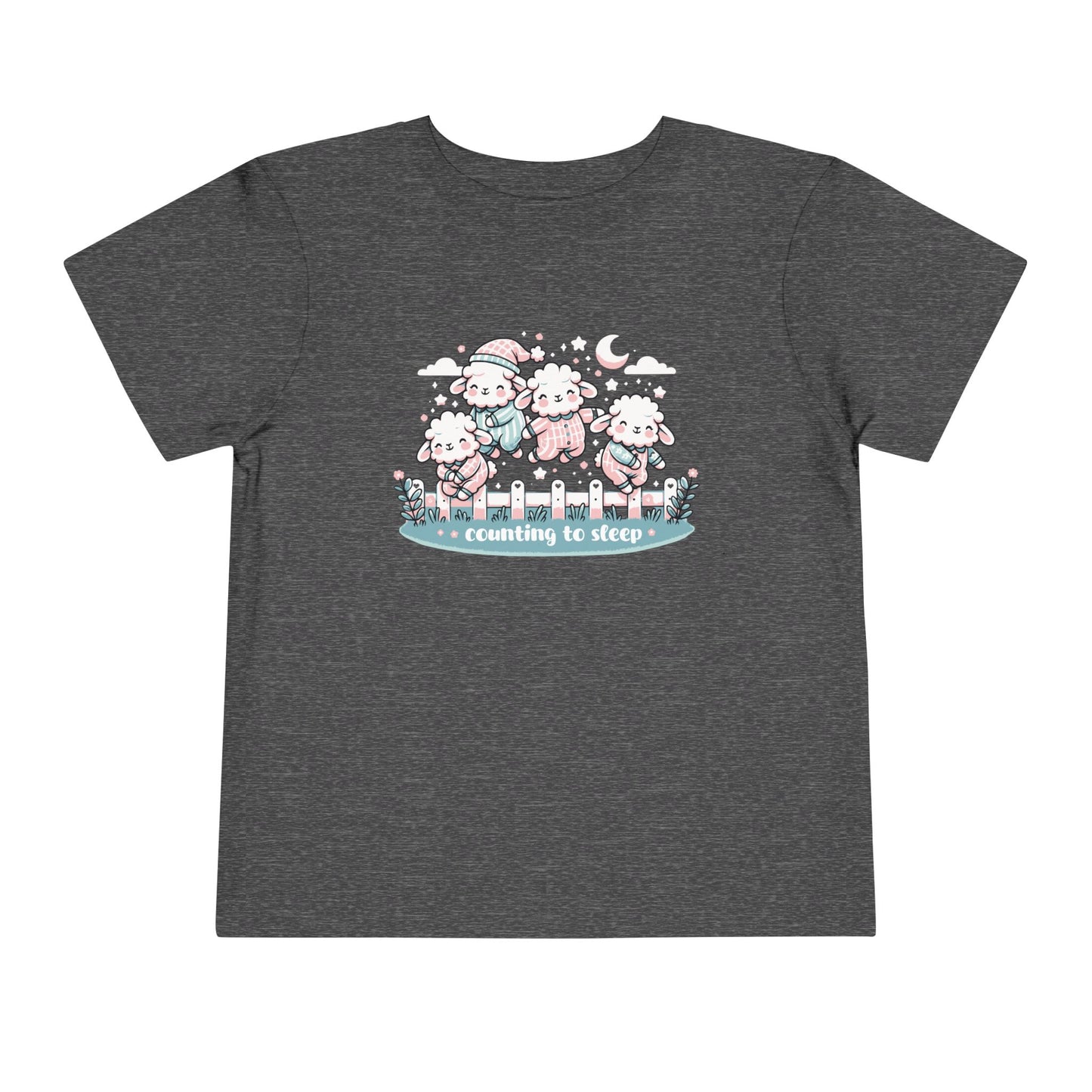 "Counting to Sleep" Toddler Tee — Cute Sleepy Sheep Bedtime Shirt