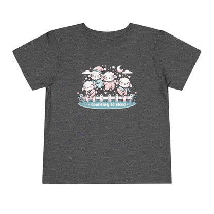 "Counting to Sleep" Toddler Tee — Cute Sleepy Sheep Bedtime Shirt