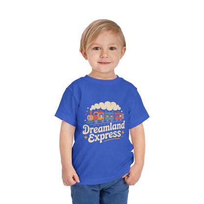 "Dreamland Express" Toddler Tee — Cute Train Kids Graphic T-Shirt