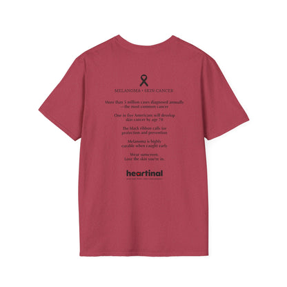 Black Ribbon Strong T-Shirt — Skin Cancer Fight Club Awareness Tee