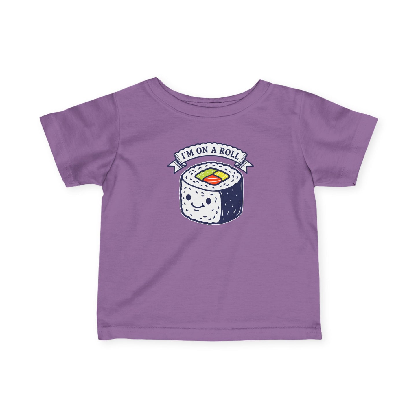 "I'm On A Roll" Infant Tee — Cute Sushi Baby Shirt
