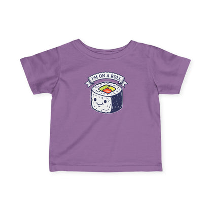 "I'm On A Roll" Infant Tee — Cute Sushi Baby Shirt