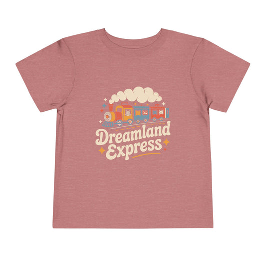 "Dreamland Express" Toddler Tee — Cute Train Kids Graphic T-Shirt