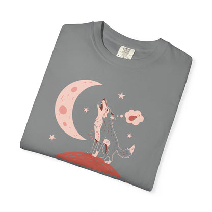 Hangry Like the Wolf T-Shirt — Cute Howling Wolf Graphic Tee