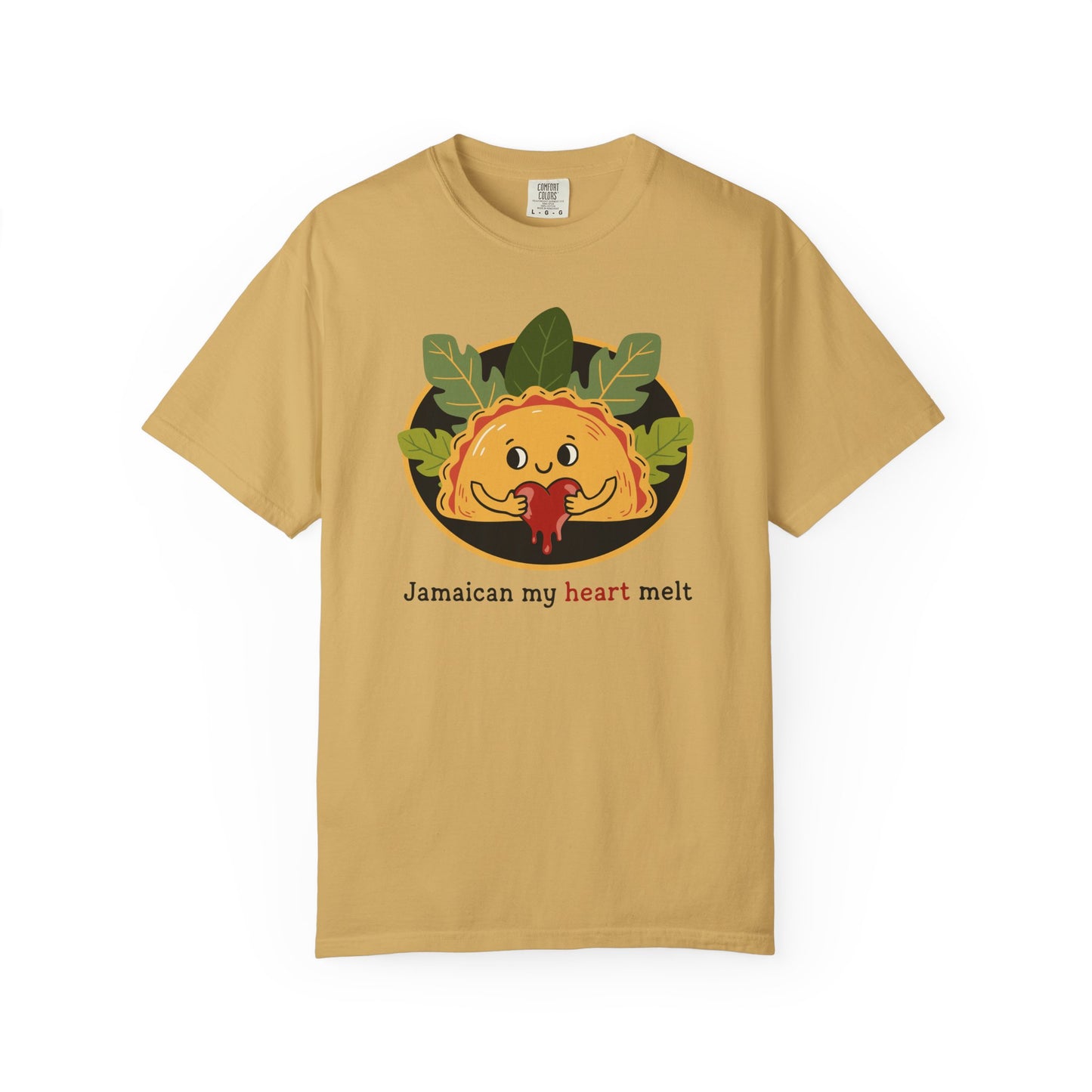 "Jamaican My Heart Melt" T-Shirt — Cute Patty Character Tee