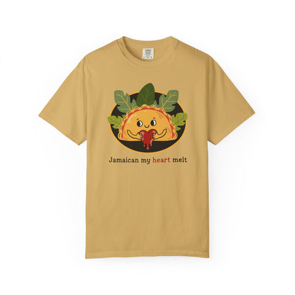 "Jamaican My Heart Melt" T-Shirt — Cute Patty Character Tee