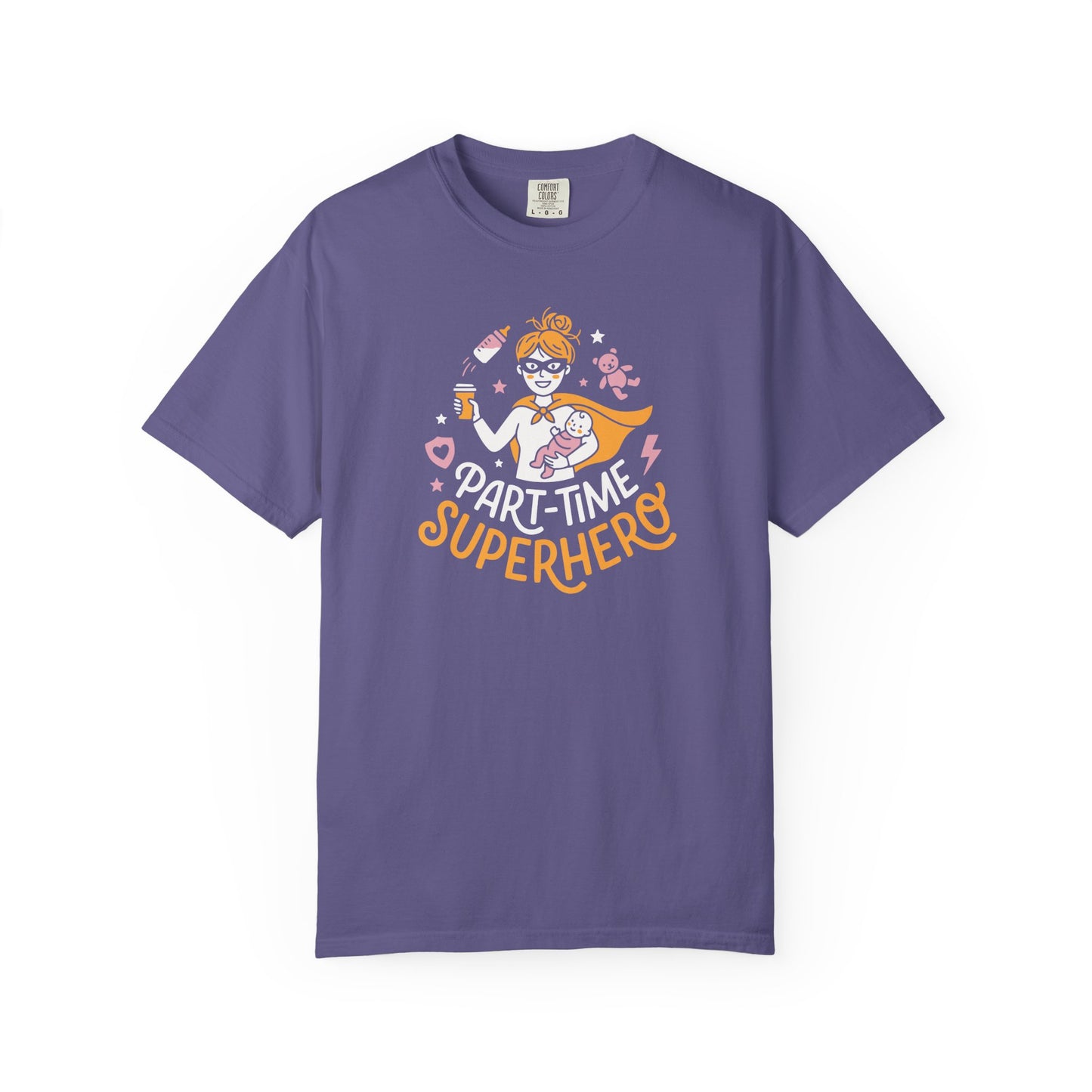 Part-Time Superhero Mom T-Shirt — Cute Nursing & Momlife Graphic Tee
