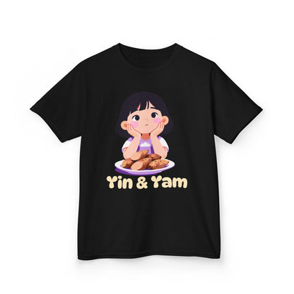 "Yin & Yam" Youth Tee — Cute Girl Sweet Potato Graphic Kids T‑Shirt