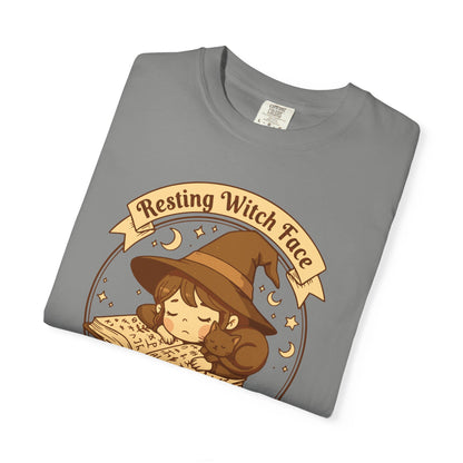 Resting Witch Face T-Shirt — Cute Witch Sleeping Graphic Tee