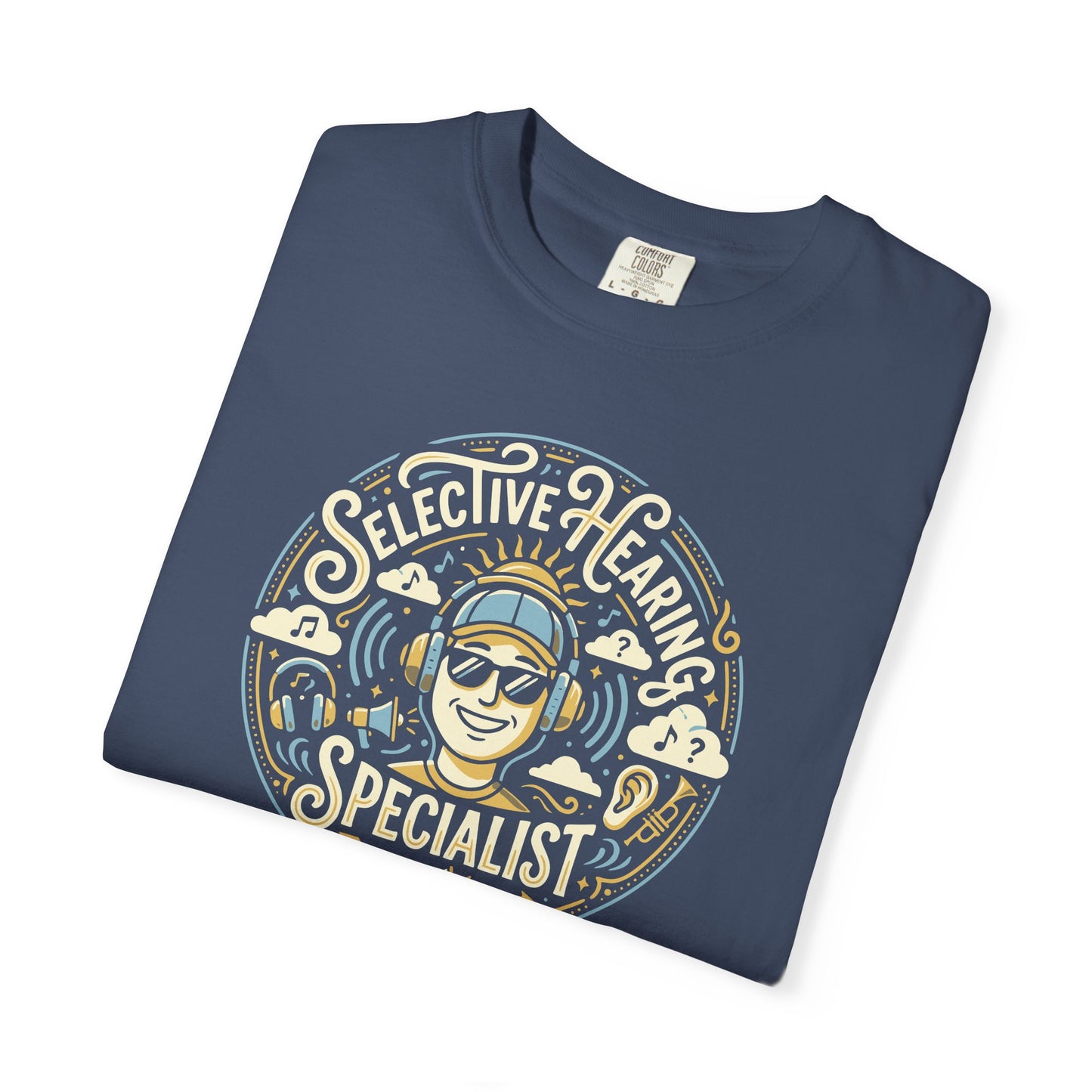 Selective Hearing Specialist T-Shirt — Funny Earbuds Graphic Tee
