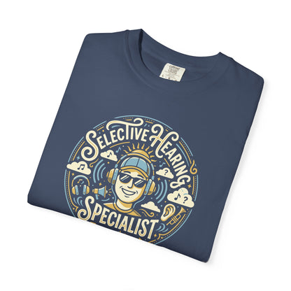 Selective Hearing Specialist T-Shirt — Funny Earbuds Graphic Tee