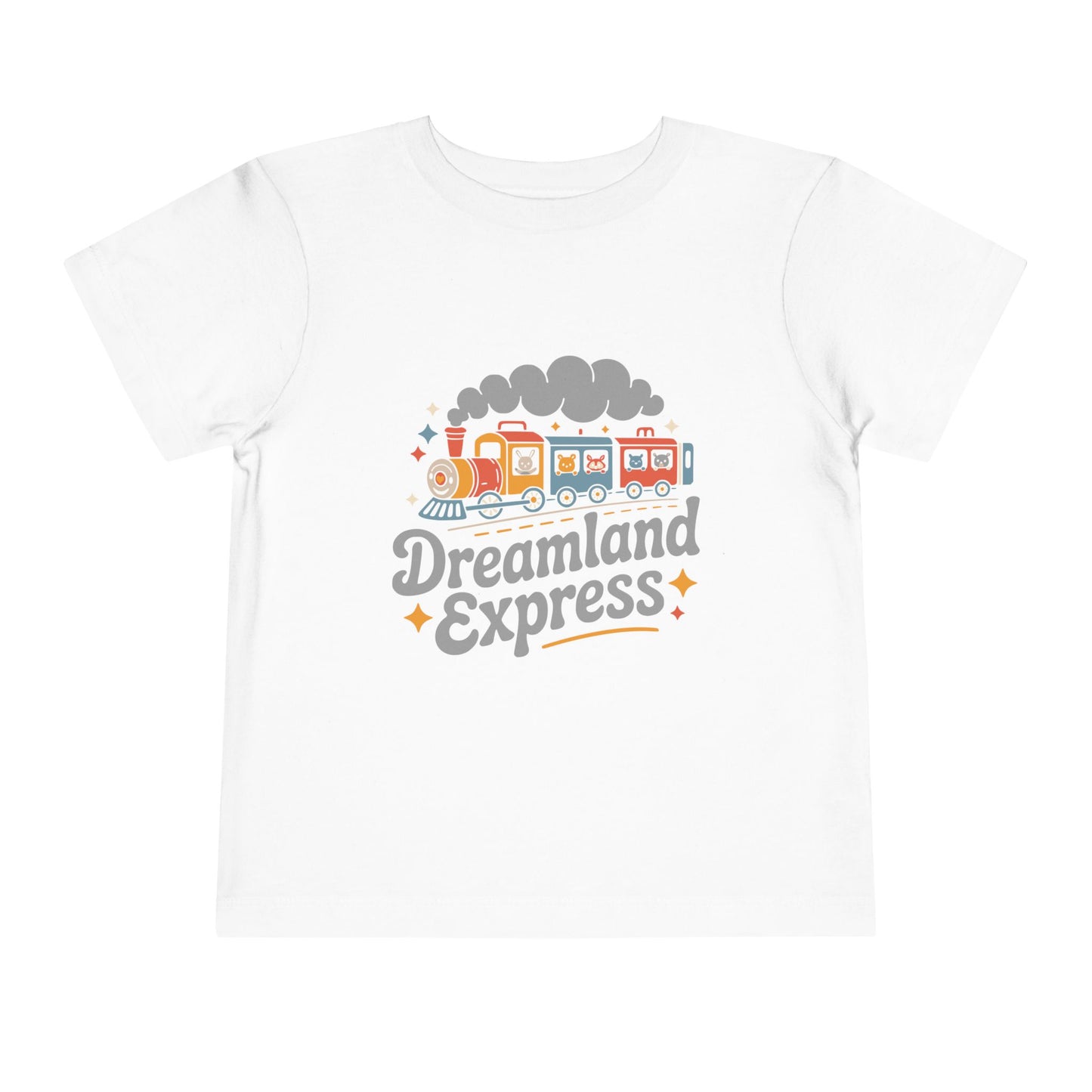 "Dreamland Express" Toddler Tee — Cute Train Kids Graphic T-Shirt