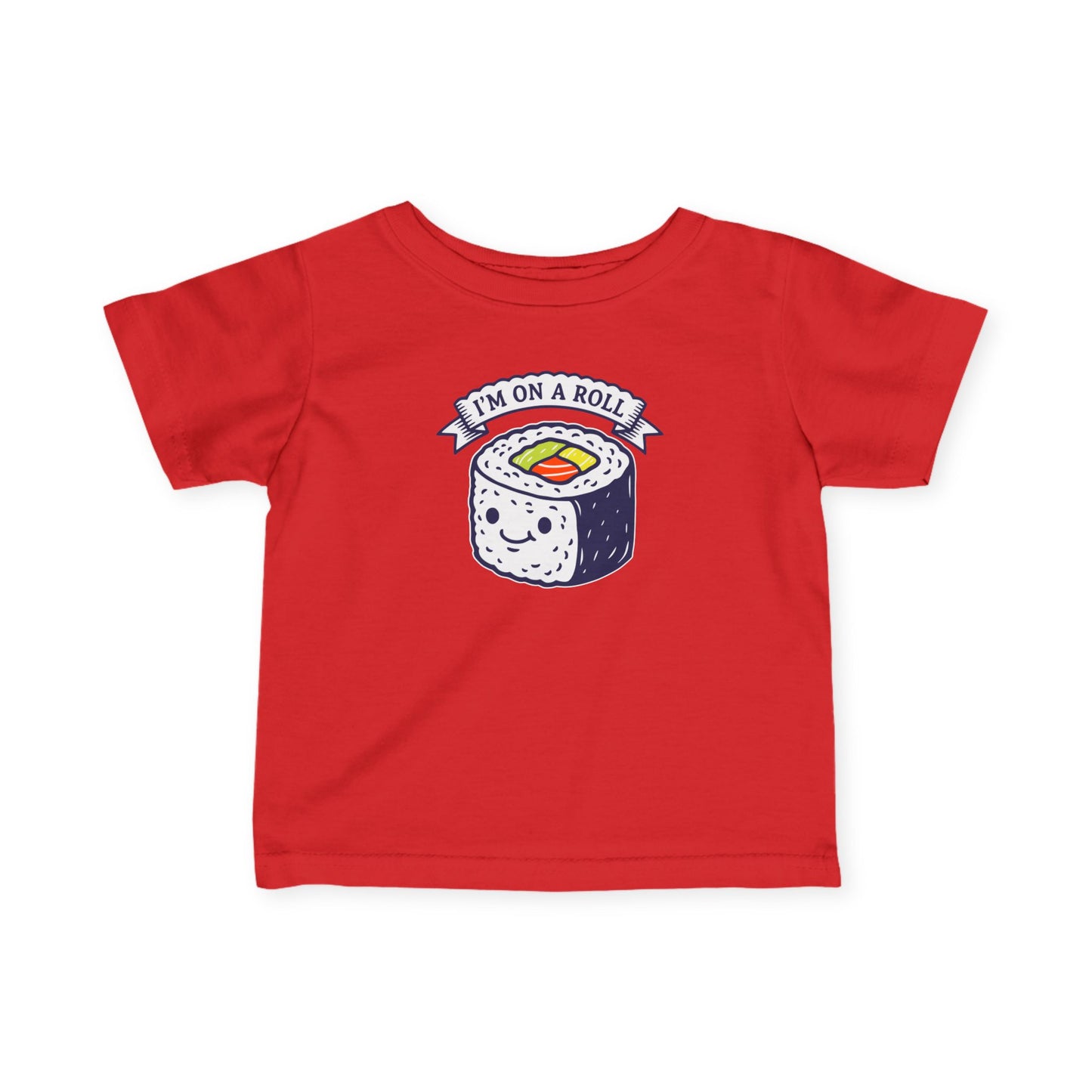 "I'm On A Roll" Infant Tee — Cute Sushi Baby Shirt