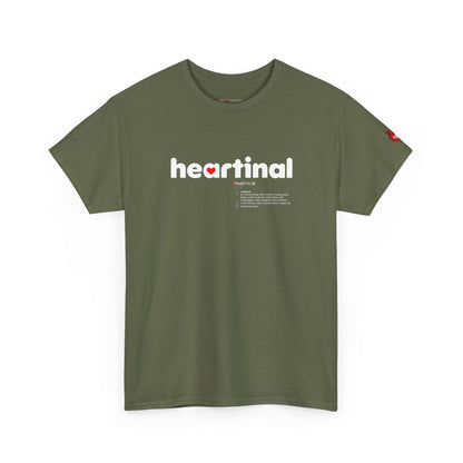 heartinal® "Heart on Your Sleeve" T-Shirt — Wordmark Logo Front with "Nutrition Facts" Back Tee