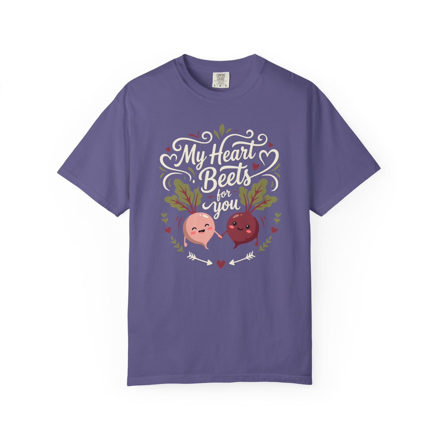 “My Heart Beets for You” T-Shirt — Cute Veggie Valentine Beet Couple Graphic Tee