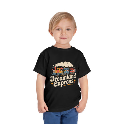 "Dreamland Express" Toddler Tee — Cute Train Kids Graphic T-Shirt
