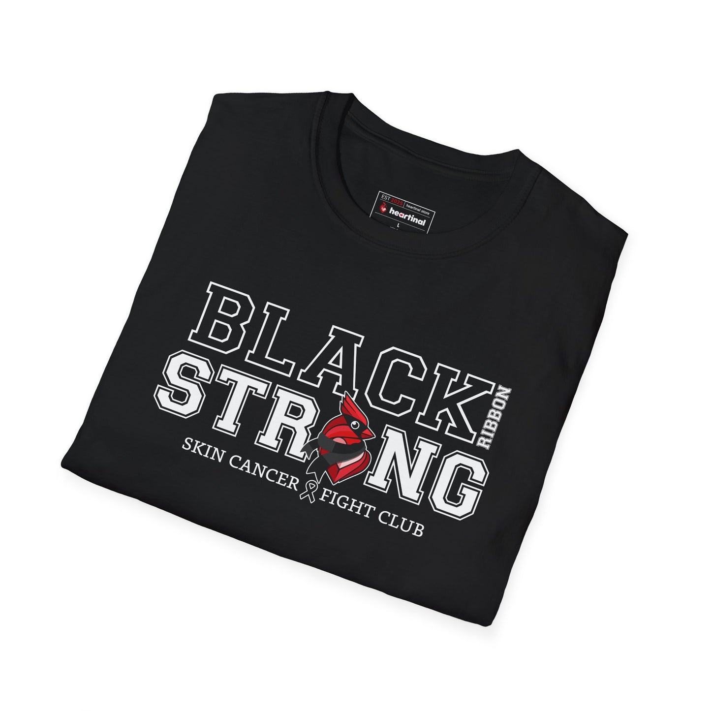 Black Ribbon Strong T-Shirt — Skin Cancer Fight Club Awareness Tee