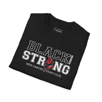 Black Ribbon Strong T-Shirt — Skin Cancer Fight Club Awareness Tee