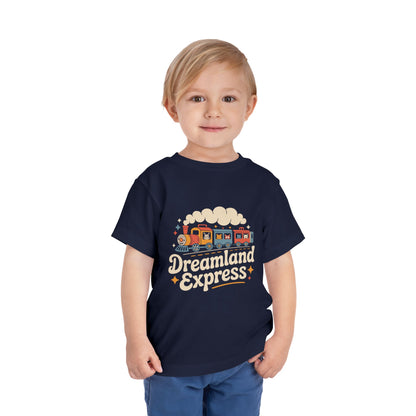 "Dreamland Express" Toddler Tee — Cute Train Kids Graphic T-Shirt