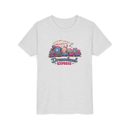 "Dreamland Express" Youth Tee — Cute Train & Animal Crew Kids Shirt