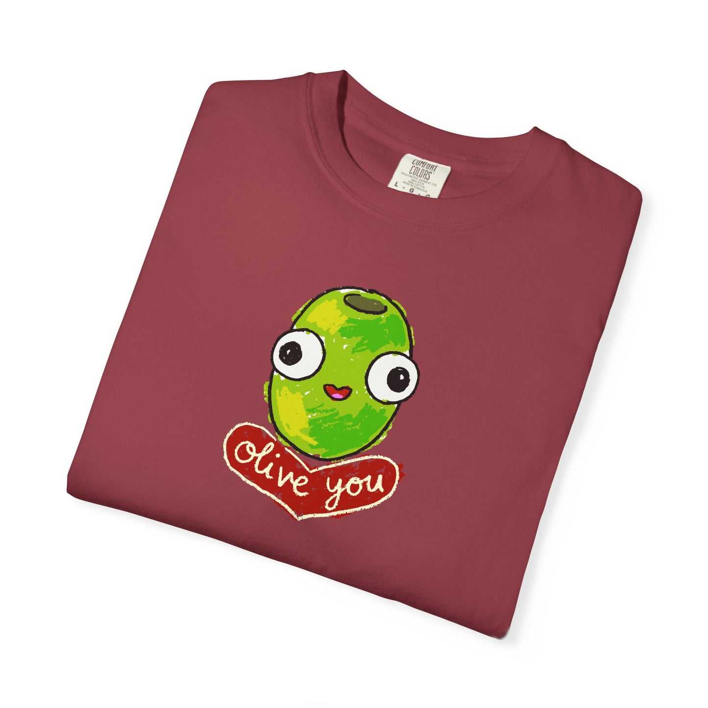 "Olive You" Cute Graphic T-Shirt - Love Tee